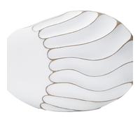 Mauro Ferretti Vase Lines en résine 34 x 11,5 x 24,5 cm Blanc