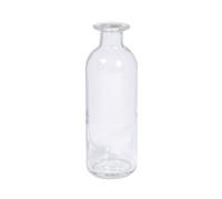 Rayher Bouteille en verre blanc, transparent, 1 pce., 225ml, ø5,5cm, goulot ø1,8cm, H.16cm, sans bouchon, décoration, vase, bougeoir-46695000