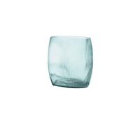Vase en verre bleu Tide