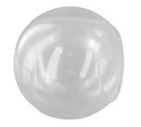 Vase en Verre Boule 15cm pour Fleurs Sèches(C) | Verre borosilicate clair, ouverture large, pour idéal fleurs séchées, pampa, taille 15cm robuste