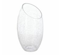 Atmosphera Vase bombé verre craquelé H23 cm Transparent