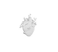 Seletti – Vase en verre Love in Bloom – cœur soufflé transparent 25 cm