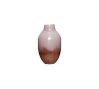 Vase en verre marron et rose, à poser, façonné à la main, dégradé - Hübsch, Posy - Ø21xH37 cm