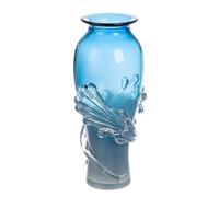 Vase en Verre - Motif Vague - Coloré dans la Masse - Verre - Hauteur : 40 cm - Imperméable - Vase décoratif