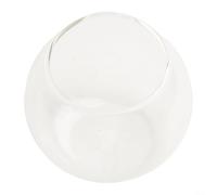 Vase en verre transparent boule 10 cm pour plantes succulentes terrarium (A | Ouverture ouverte, facile à remplir, pour plantes, bougies, sable, idéal comme terrarium ou objet de décoration