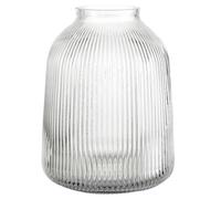 Vase en verre transparent de KAYLETIN, grand vase pour fleurs, vases pour bouquets de fleurs, vases en verre ondulés pour salon, salle de bain, table à manger, bureau, mariage, centres de