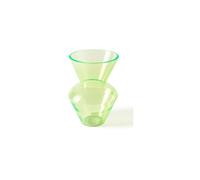 Vase en verre vert Fat Neck