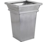 Vase en zinc brossé