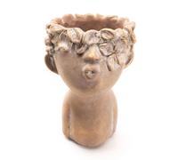 Vase enfant fleurs doré grand modèle