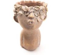 Vase enfant fleurs doré grand modèle