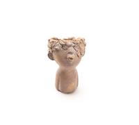 Amadeus Vase carré béton floral - Or