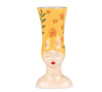 Vase femme marge jaune 39 cm