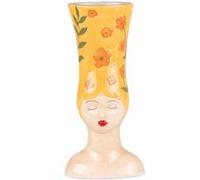 Table Passion – Vase Femme Marge – Décoré – Jaune 39 cm