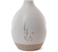 Vase Floral H 18 cm - Amadeus - Blanc - Grés Blanc G