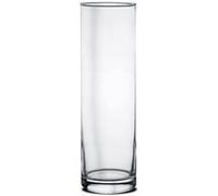 Vase forme cylindre en verre - Diamètre 8 x Hauteur 26.5 cm -JUANIO- G