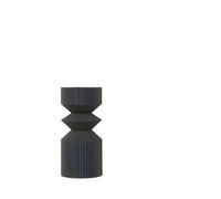 Vase GéOméTrique Vase en Plastique Noir for la décoration de la Maison - Design Simple et élégant for Le Salon et la Salle à Manger(M)