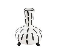 Vase GéOméTrique Vase géométrique en céramique Moderne Noir et Blanc, décoration rétro for Salon, Table Basse, Fleur for la Maison