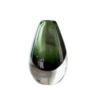 Vase GéOméTrique Vase hydroponique Noir et Blanc à Fond épais soufflé Moderne, Petite Bouche colorée, Mini décoration Large for dîner et Bureau(Color06)