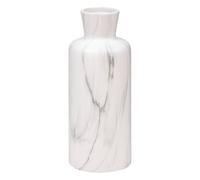Vase Haut en céramique Blanc marbré D 12 x H 30 cm - Atmosphera