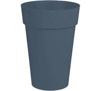 Vase Haut Rond, EDA Toscane, Ø 46 cm, 67 L, Intérieur/Extérieur, Bleu Jean, H 65 cm