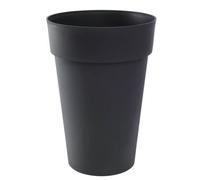Vase Haut Rond Toscane Gris Anthracite - 46 X 65 Cm 67l - Eda Plastiques