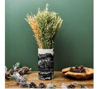 Vase - HOME DECO FACTORY - Cylindrique - Céramique - Noir et Blanc