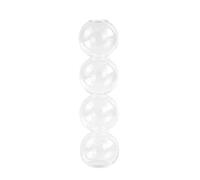 Vase Hydroponique à Bulles en Verre Transparent, Vase à Fleurs Moderne 3/4 Boule Bourgeon Vase Vase en Verre, Vase Floral Unique Vase Globuleux Créatif pour Centres de Table de(4 balles blanches)