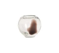 Vase joufflu et expressif en verre OYOY Living Design Blanc 14x14x13 cm
