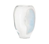 Vase joufflu et puissant en verre OYOY Living Design Blanc 21,5x21,5x35 cm