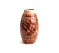 Vase Kimia brique 31 cm - Amadeus - Orange - Grès Orange G