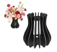 Vase Lego pour Bouquet de Fleur 20 x 12cm, für Anordnung Heimdeko, Schwarz | Kit de Vase en Bois, für Arrangement Bouquet Lego, Les Amateurs Fleurs, Activité Manuelle Enfant, Anordnung Heimdeko