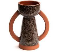 Vase Loft Tribal Echo 18 cm - Amadeus - Marron - Grès Marron G