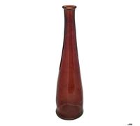 Vase long ""Uly"" en verre recyclé H80cm ambre - Atmosphera Créateur d'intérieur