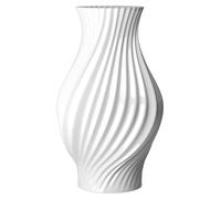 Vase Lyngby Porcelæn Twist, en porcelaine blanche, hauteur 25 cm