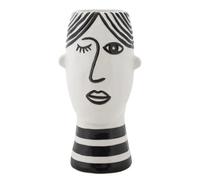 Vase Mauro Ferretti Face Blanc 13,2x11,8x26,3 cm