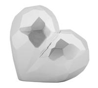 Mauro Ferretti – Vase cœur décoratif – Argent