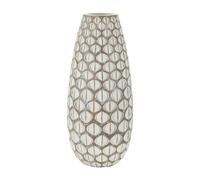 Vase Mauro Ferretti Resina Tibet Blanc 20x45,5 cm