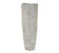 Vase Mauro Ferretti Resina Woody Blanc 19x55 cm