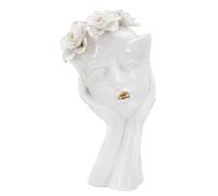 Vase Mauro Ferretti Woman Mask Blanc 16,5x14x27,3 cm