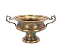 Vase Médicis à la Française en Métal Vieilli H. 21cm - 40,9 x 29,7 x H 21,6 cm