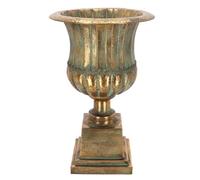 Vase Médicis à la Française en Métal Vieilli H. 56cm - 35,6 x 35,6 x H 56,5 cm