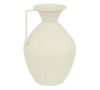 Atmosphera Vase métal Sylvain Blanc H 36 cm