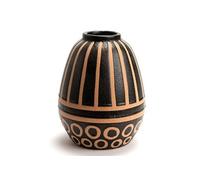 Vase Meyya 21 cm - Amadeus - Noir - Grès Noir G