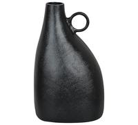 Vase Moderne Accessoire de Maison Déco 36 cm en Métal Aluminium Noir Narbada