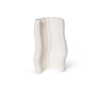 Vase Moire Blanc Cassé