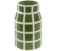 Vase mosaïque cube - Amadeus - Vert - Céramique Vert G