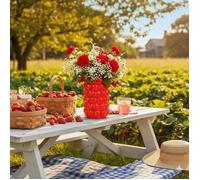 Vase multi fraises en ceramique 12x19x12cm