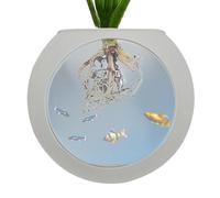 Vase mural en silicone transparent pour terrarium | Vases muraux pour décoration, vase à fleurs, bol en forme de globe, station de propagation pour plantes aériennes
