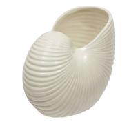 Vase Coquillage en Dolomite Océania 22cm Blanc