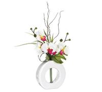 Vase orchidées artificielles vase céramique H44cm - Atmosphera Créateur d'intérieur